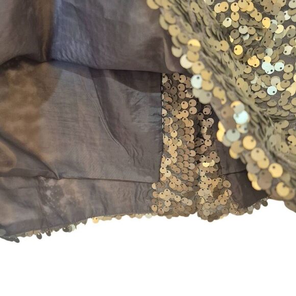 J. Crew Women's Silver Poly Sequin Lined Pencil Straight Skirt - Picture 7 of 10